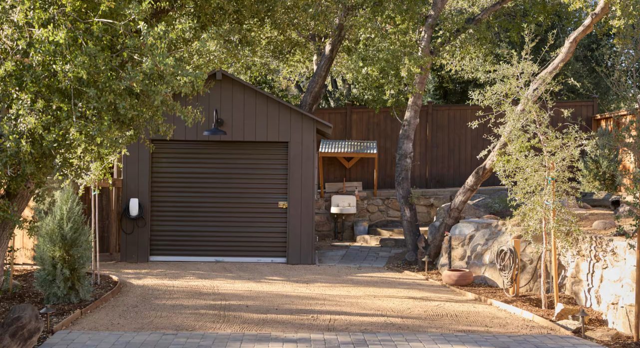 Driveway area in front yard