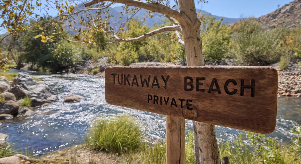Private Kern River beachfront